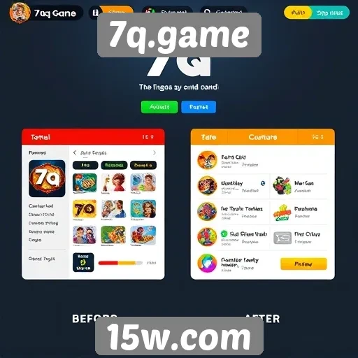 Evolução da interface do usuário no 7q.game